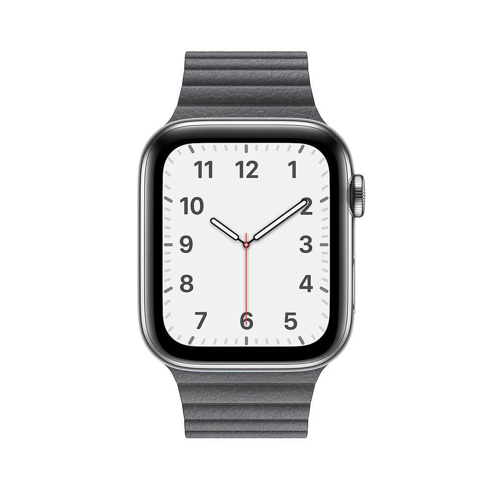 Curea Leather Loop Heritage - Apple Watch 1/2/3/4/5/6/7/8/9/SE/Ultra 1/Ultra 2 - 42/44/45/49 MM - Dark Gray