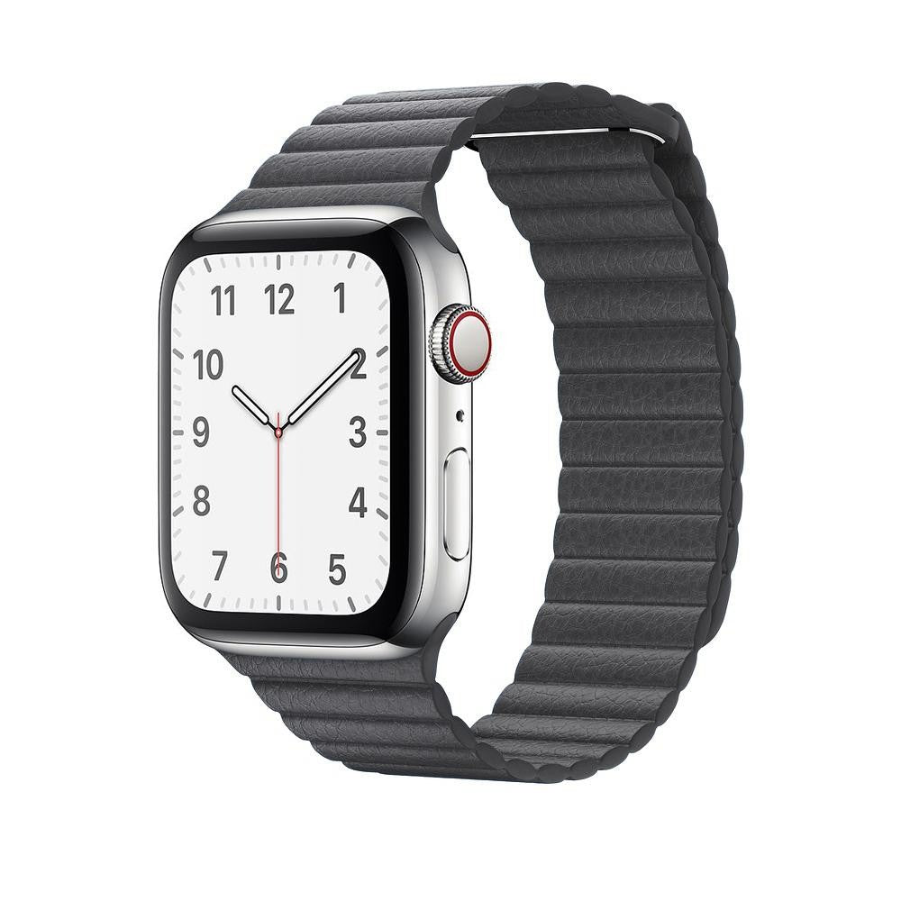 Curea Leather Loop Heritage - Apple Watch 1/2/3/4/5/6/7/8/9/SE/Ultra 1/Ultra 2 - 42/44/45/49 MM - Dark Gray