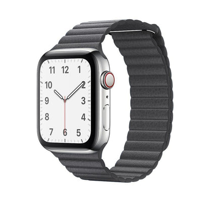 Curea Leather Loop Heritage - Apple Watch 1/2/3/4/5/6/7/8/9/SE/Ultra 1/Ultra 2 - 42/44/45/49 MM - Dark Gray