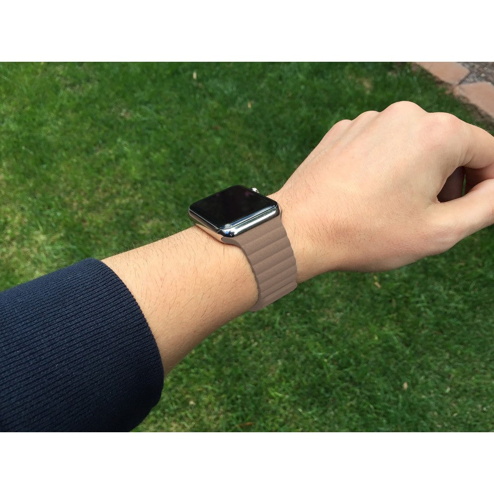Curea Leather Loop Heritage - Apple Watch 1/2/3/4/5/6/7/8/9/SE/Ultra 1/Ultra 2 - 42/44/45/49 MM - Cream