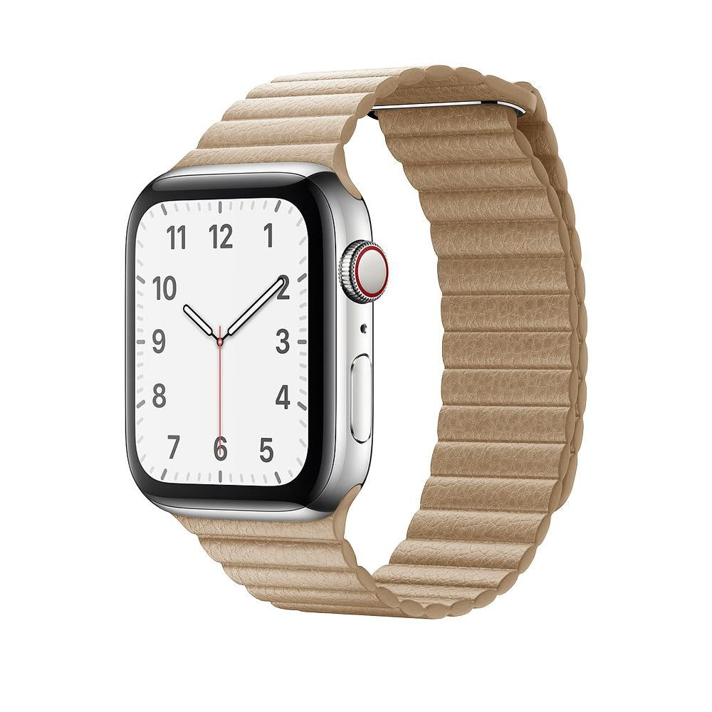 Curea Leather Loop Heritage - Apple Watch 1/2/3/4/5/6/7/8/9/SE/Ultra 1/Ultra 2 - 42/44/45/49 MM - Cream