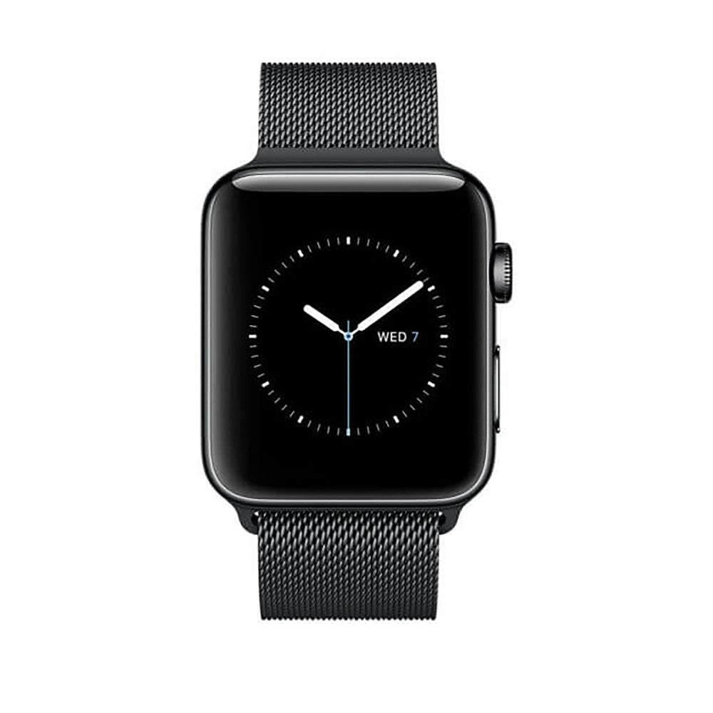 Curea Milanese Classic - Apple Watch 1/2/3/4/5/6/7/8/9/SE - 38/40/41 MM - Carbon Black