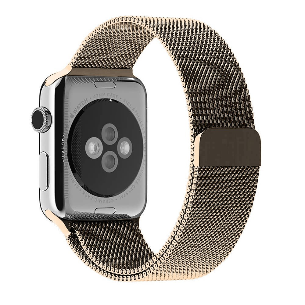 Curea Milanese Classic - Apple Watch 1/2/3/4/5/6/7/8/9/SE/Ultra 1/Ultra 2 - 42/44/45/49 MM - Rose Gold