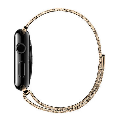 Curea Milanese Classic - Apple Watch 1/2/3/4/5/6/7/8/9/SE/Ultra 1/Ultra 2 - 42/44/45/49 MM - Official Gold