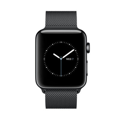 Curea Milanese Classic - Apple Watch 1/2/3/4/5/6/7/8/9/SE/Ultra 1/Ultra 2 - 42/44/45/49 MM - Carbon Black