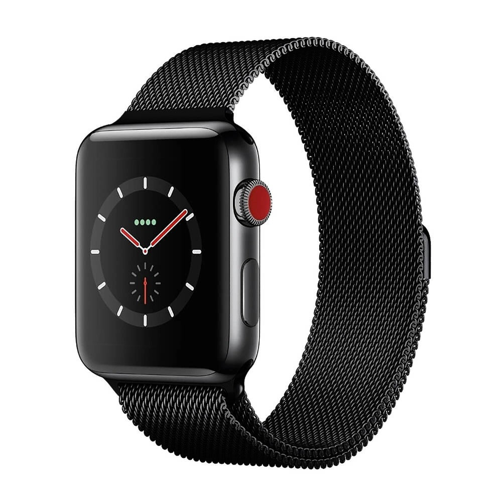 Curea Milanese Classic - Apple Watch 1/2/3/4/5/6/7/8/9/SE/Ultra 1/Ultra 2 - 42/44/45/49 MM - Black