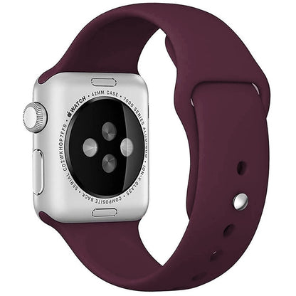 Curea Silicone Sport - Apple Watch 1/2/3/4/5/6/7/8/9/SE - 38/40/41 MM - S/M - Wine Red