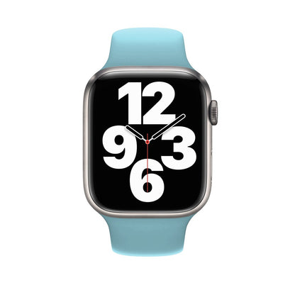 Curea Silicone Sport - Apple Watch 1/2/3/4/5/6/7/8/9/SE - 38/40/41 MM - S/M - Baby Blue