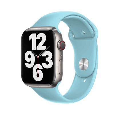Curea Silicone Sport - Apple Watch 1/2/3/4/5/6/7/8/9/SE - 38/40/41 MM - S/M - Baby Blue