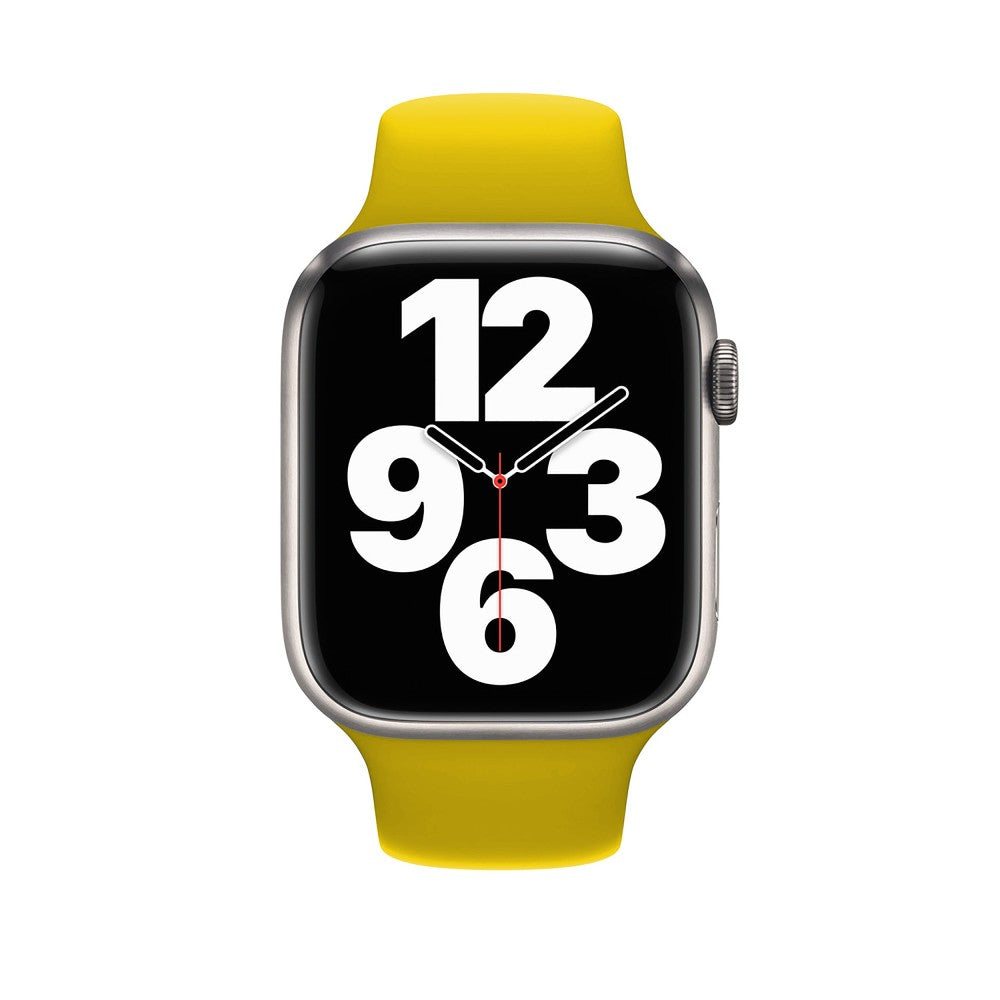 Curea Silicone Sport - Apple Watch 1/2/3/4/5/6/7/8/9/SE/Ultra 1/Ultra 2 - 42/44/45/49 MM - S/M - Yellow