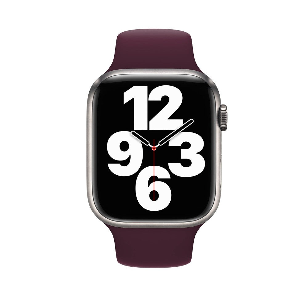 Curea Silicone Sport - Apple Watch 1/2/3/4/5/6/7/8/9/SE/Ultra 1/Ultra 2 - 42/44/45/49 MM - S/M - Wine Red