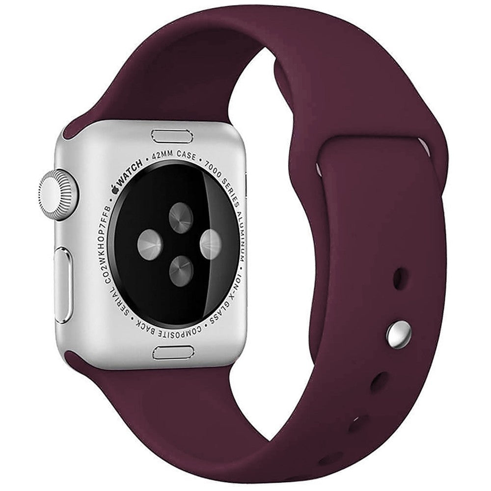 Curea Silicone Sport - Apple Watch 1/2/3/4/5/6/7/8/9/SE/Ultra 1/Ultra 2 - 42/44/45/49 MM - S/M - Wine Red