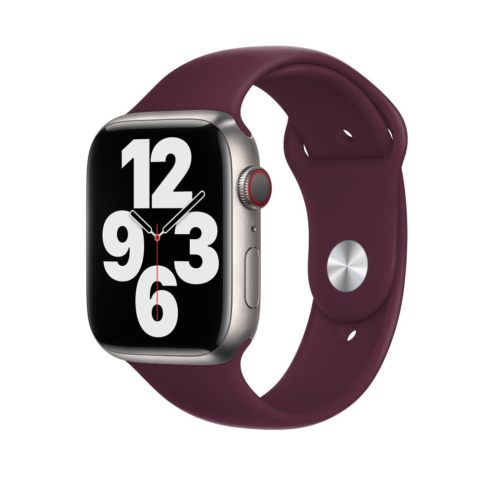 Curea Silicone Sport - Apple Watch 1/2/3/4/5/6/7/8/9/SE/Ultra 1/Ultra 2 - 42/44/45/49 MM - S/M - Wine Red