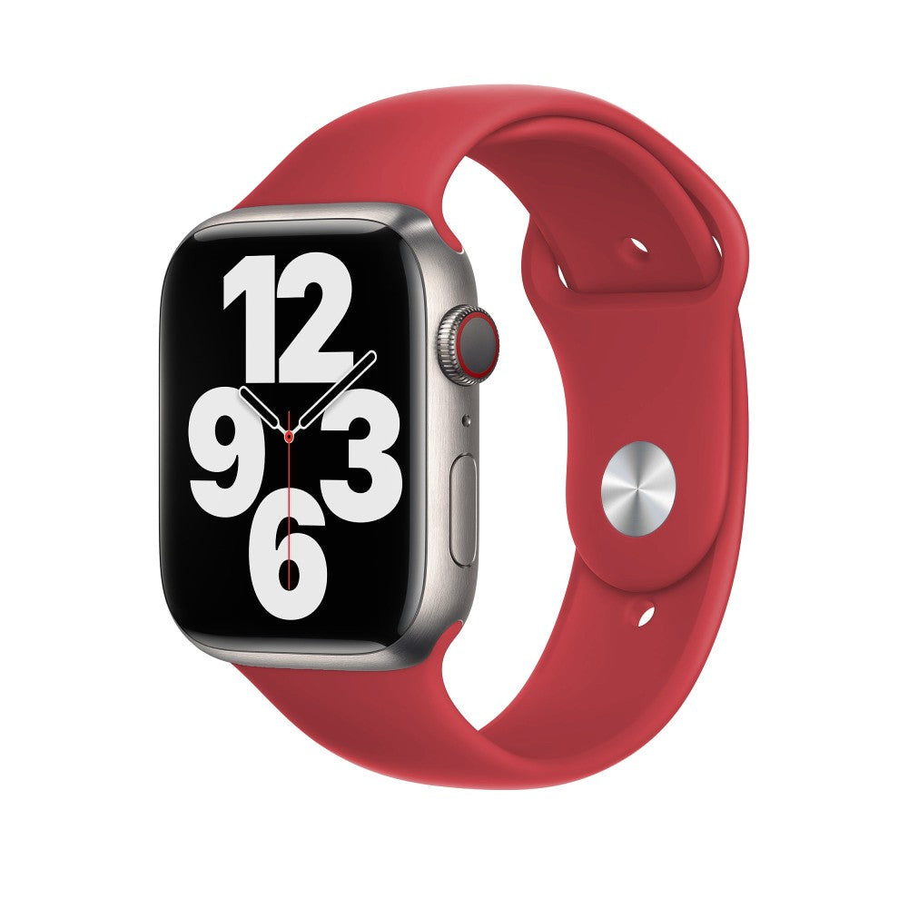 Curea Silicone Sport - Apple Watch 1/2/3/4/5/6/7/8/9/SE/Ultra 1/Ultra 2 - 42/44/45/49 MM - S/M - Red