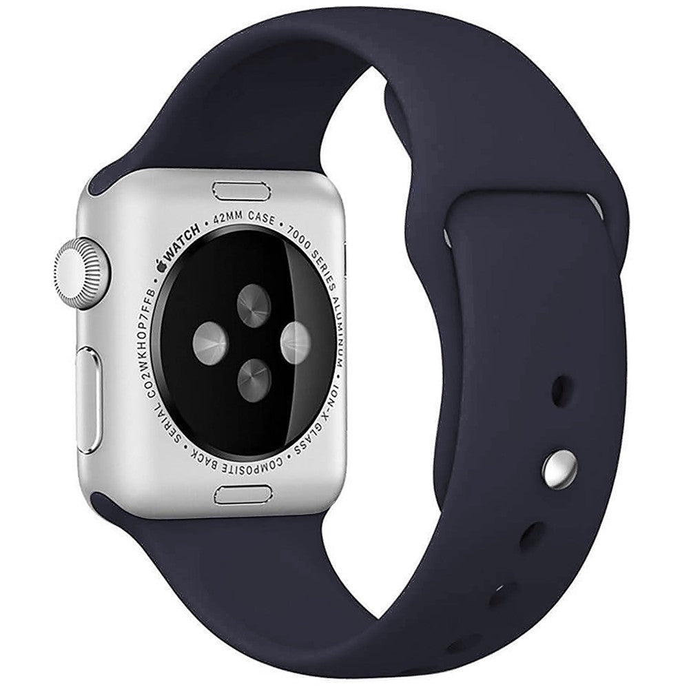 Curea Silicone Sport - Apple Watch 1/2/3/4/5/6/7/8/9/SE/Ultra 1/Ultra 2 - 42/44/45/49 MM - S/M - Midnight Blue