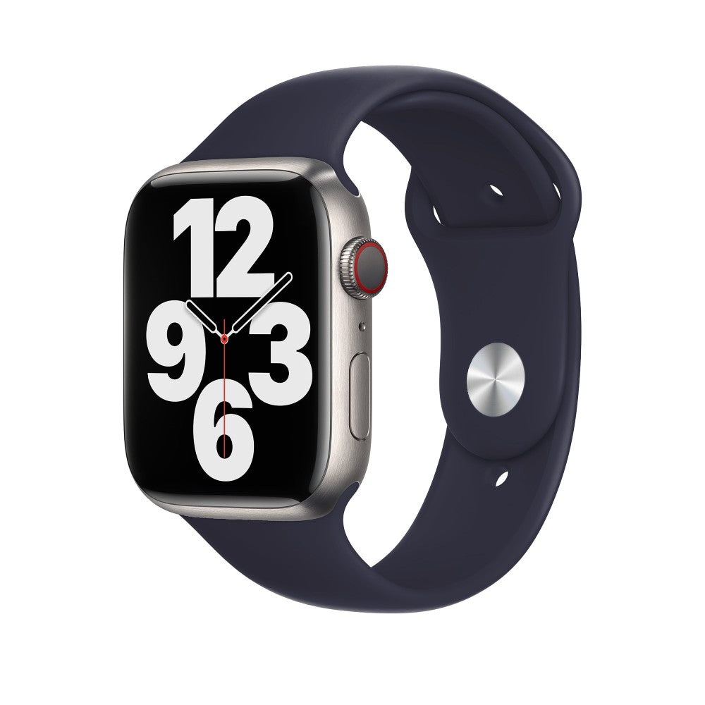 Curea Silicone Sport - Apple Watch 1/2/3/4/5/6/7/8/9/SE/Ultra 1/Ultra 2 - 42/44/45/49 MM - S/M - Midnight Blue
