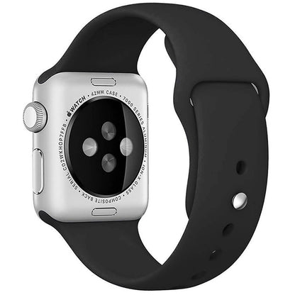 Curea Silicone Sport - Apple Watch 1/2/3/4/5/6/7/8/9/SE/Ultra 1/Ultra 2 - 42/44/45/49 MM - S/M - Black