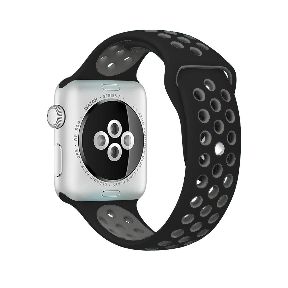 Curea Sport Loop Active - Apple Watch 1/2/3/4/5/6/7/8/9/SE - 38/40/41 MM - S/M - Black/Grey