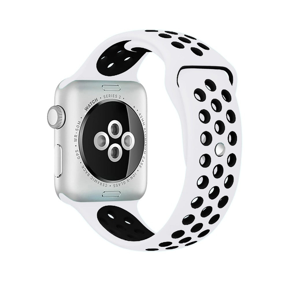 Curea Sport Loop Active - Apple Watch 1/2/3/4/5/6/7/8/9/SE - 38/40/41 MM - S/M - White/Black
