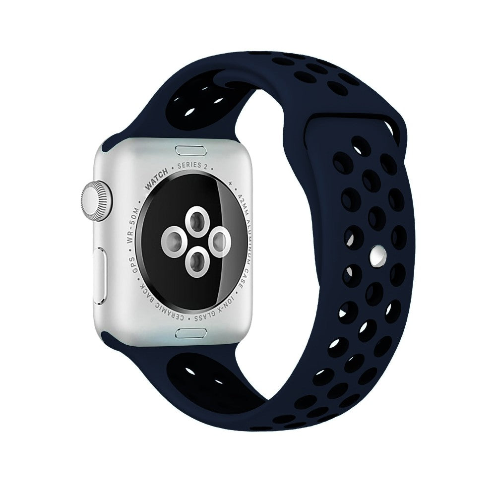 Curea Sport Loop Active - Apple Watch 1/2/3/4/5/6/7/8/9/SE - 38/40/41 MM - S/M - Midnight Blue/Black