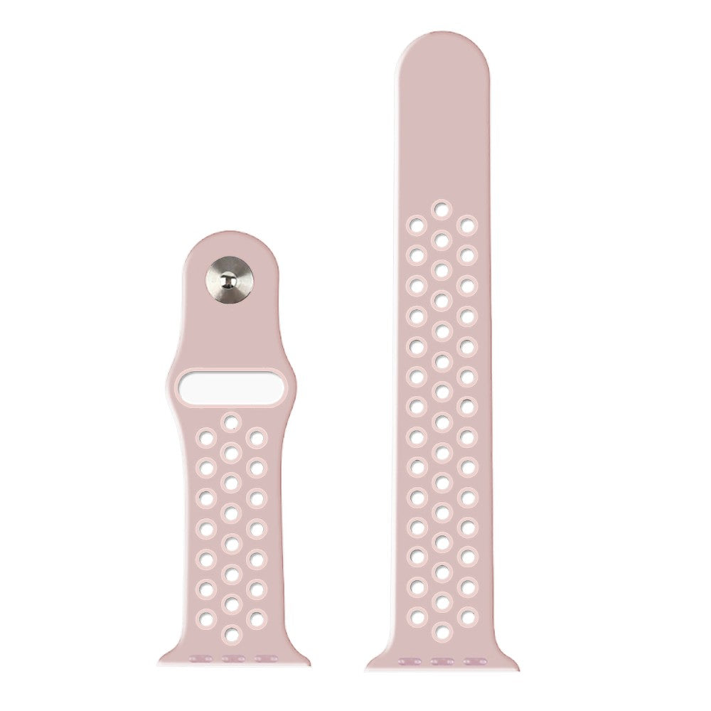 Curea Sport Loop Active - Apple Watch 1/2/3/4/5/6/7/8/9/SE/Ultra 1/Ultra 2 - 42/44/45/49 MM - S/M - Light Pink/White