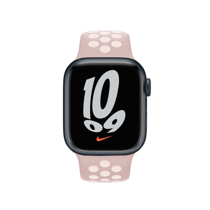 Curea Sport Loop Active - Apple Watch 1/2/3/4/5/6/7/8/9/SE/Ultra 1/Ultra 2 - 42/44/45/49 MM - S/M - Light Pink/White