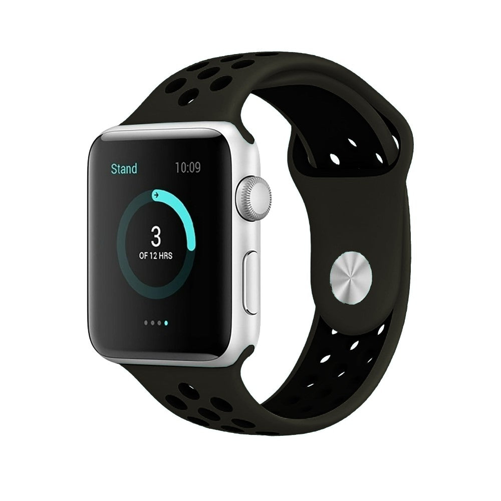 Curea Sport Loop Active - Apple Watch 1/2/3/4/5/6/7/8/9/SE/Ultra 1/Ultra 2 - 42/44/45/49 MM - S/M - Army Green/Black