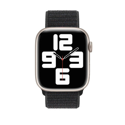 Curea Nylon Classic - Apple Watch 1/2/3/4/5/6/7/8/9/SE - 38/40/41 MM - Black