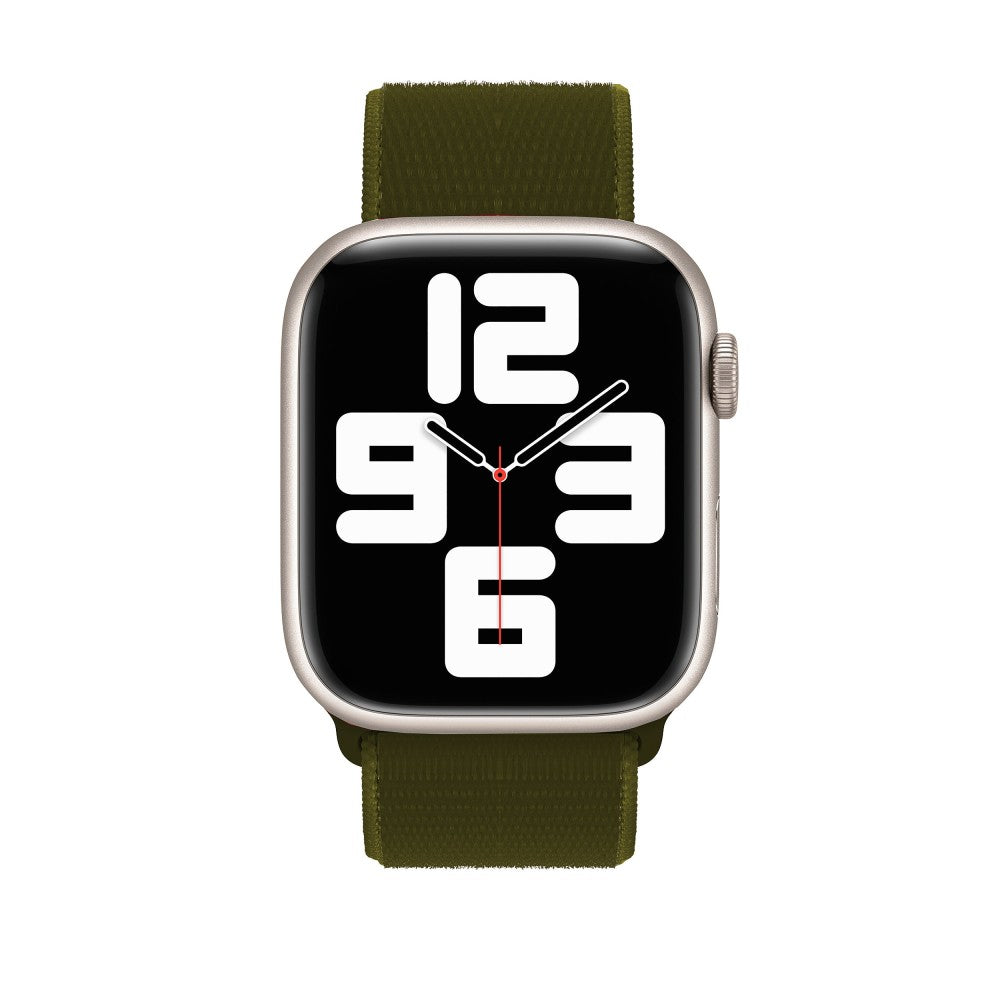Curea Nylon Classic - Apple Watch 1/2/3/4/5/6/7/8/9/SE - 38/40/41 MM - Olive Flak
