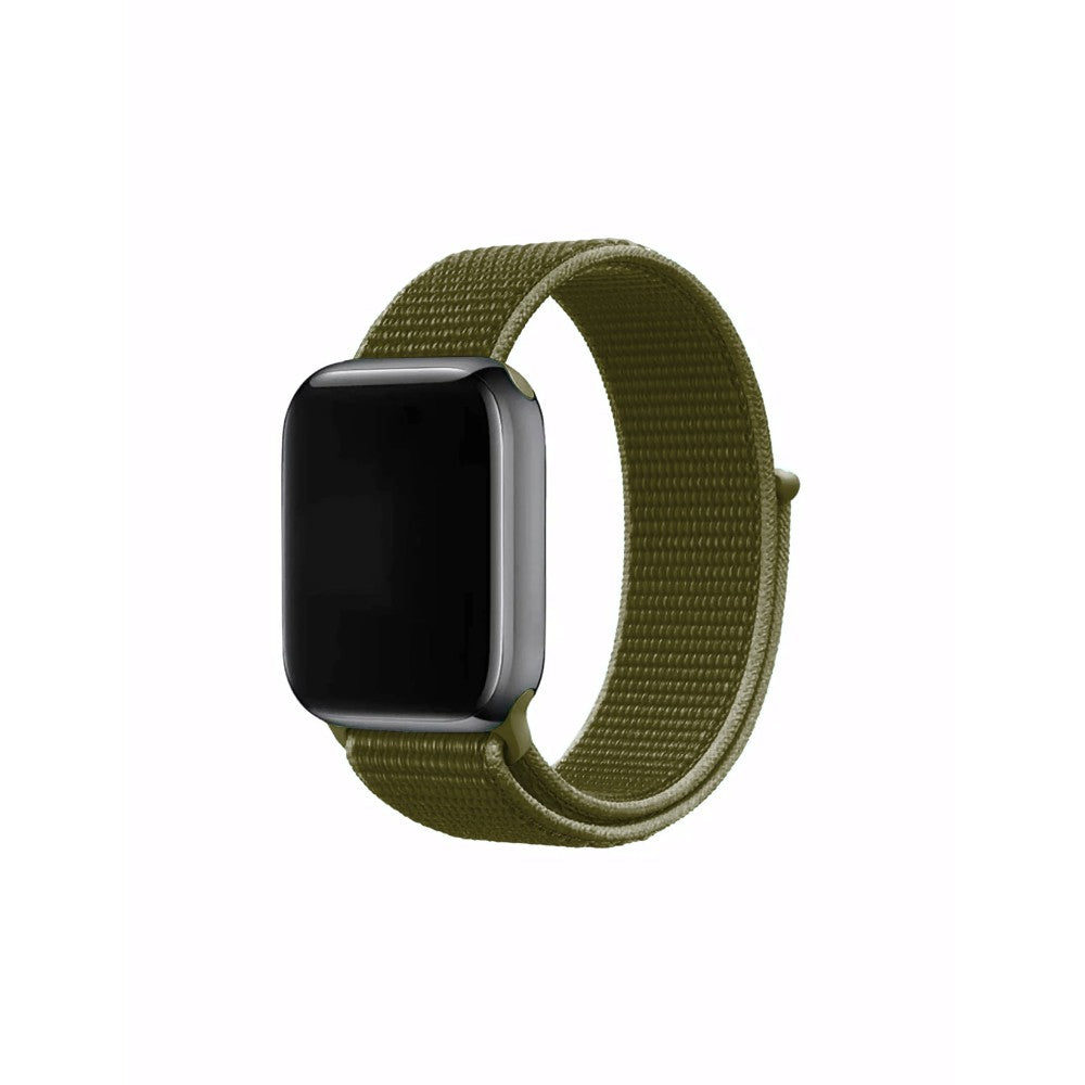 Curea Nylon Classic - Apple Watch 1/2/3/4/5/6/7/8/9/SE - 38/40/41 MM - Olive Flak
