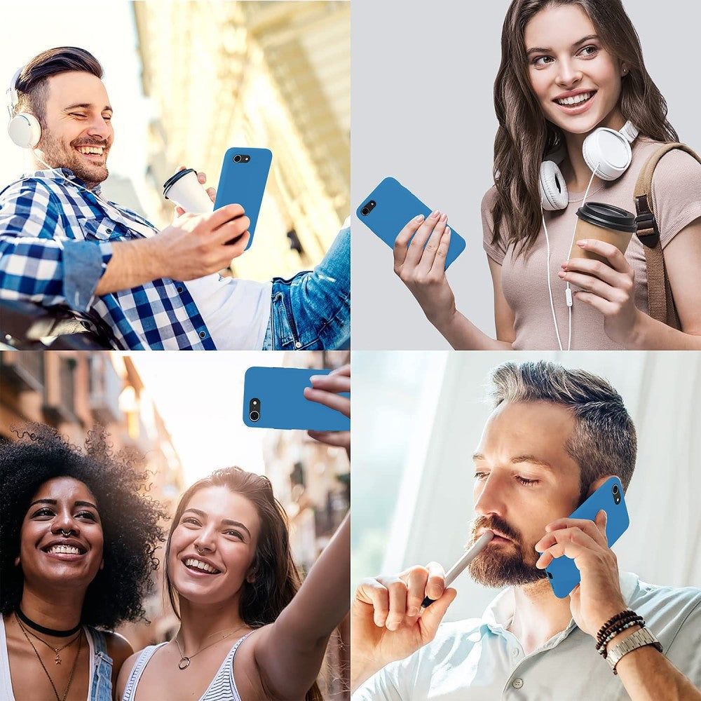 Husa Soft Silicone - iPhone 7/8/SE2 - Slate Blue