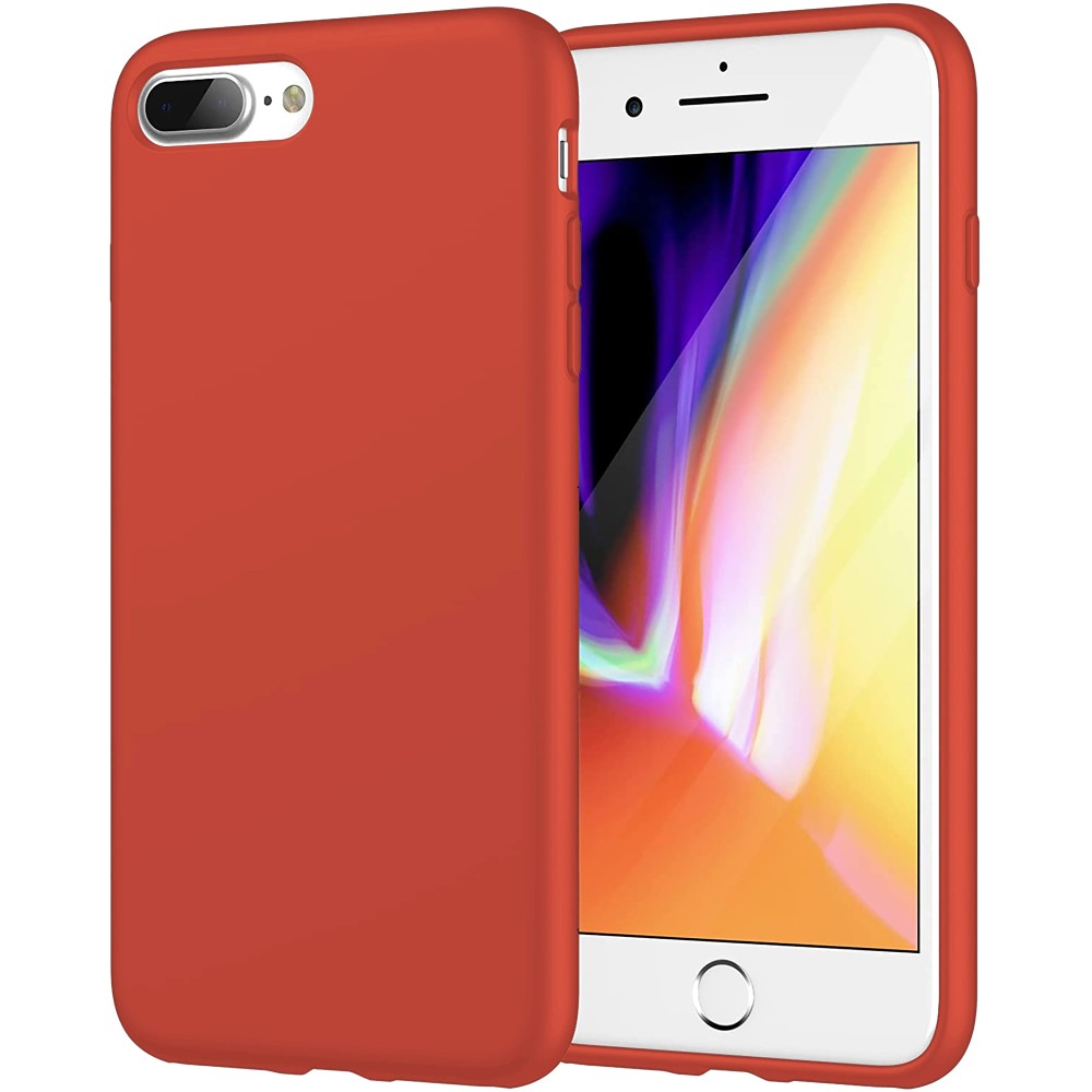 Husa Soft Silicone - iPhone 7 Plus/8 Plus - Orange