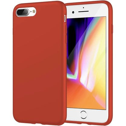Husa Soft Silicone - iPhone 7 Plus/8 Plus - Orange Red