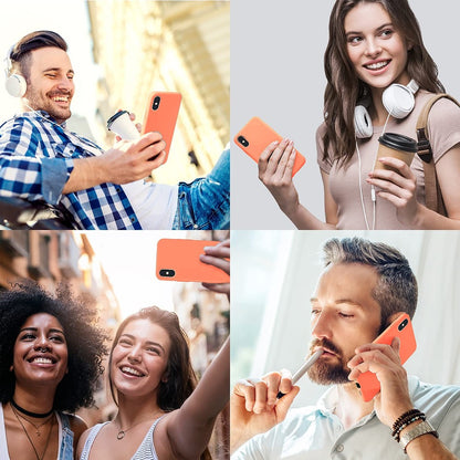 Husa Soft Silicone - iPhone X/XS - Peach