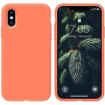 Husa Soft Silicone - iPhone X/XS - Peach