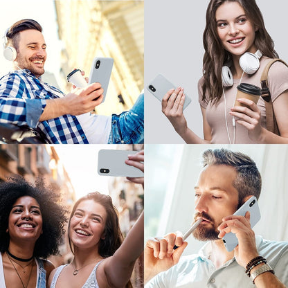 Husa Soft Silicone - iPhone X/XS - Light Gray