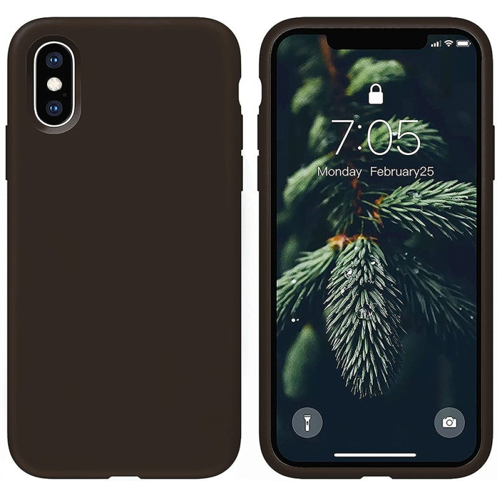 Husa Soft Silicone - iPhone X/XS - Maro