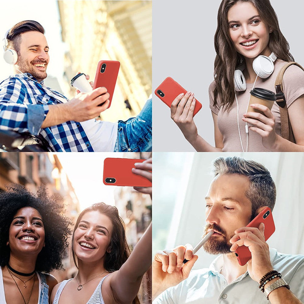 Husa Soft Silicone - iPhone X/XS - Orange