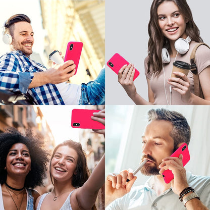 Husa Soft Silicone - iPhone X/XS - Neon Pink