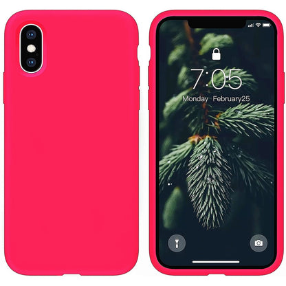 Husa Soft Silicone - iPhone X/XS - Neon Pink