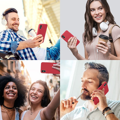 Husa Soft Silicone - iPhone XS Max - Light Red