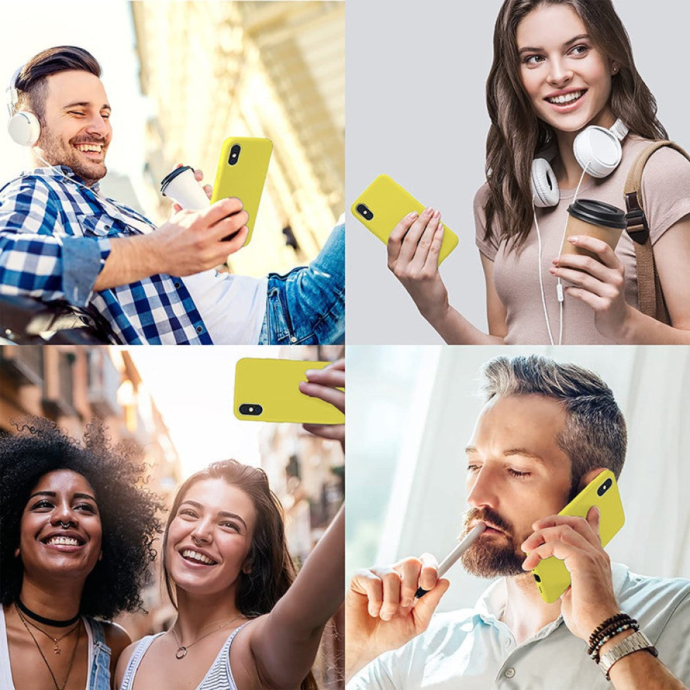 Husa Soft Silicone - iPhone XS Max - Yellow