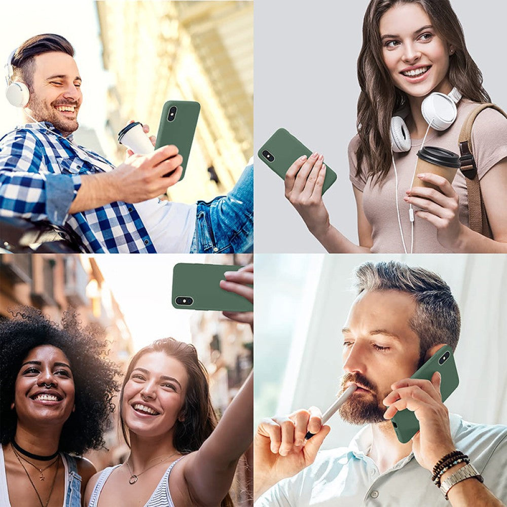 Husa Soft Silicone - iPhone XS Max - Webster Green