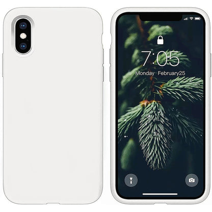 Husa Soft Silicone - iPhone XS Max - Alb
