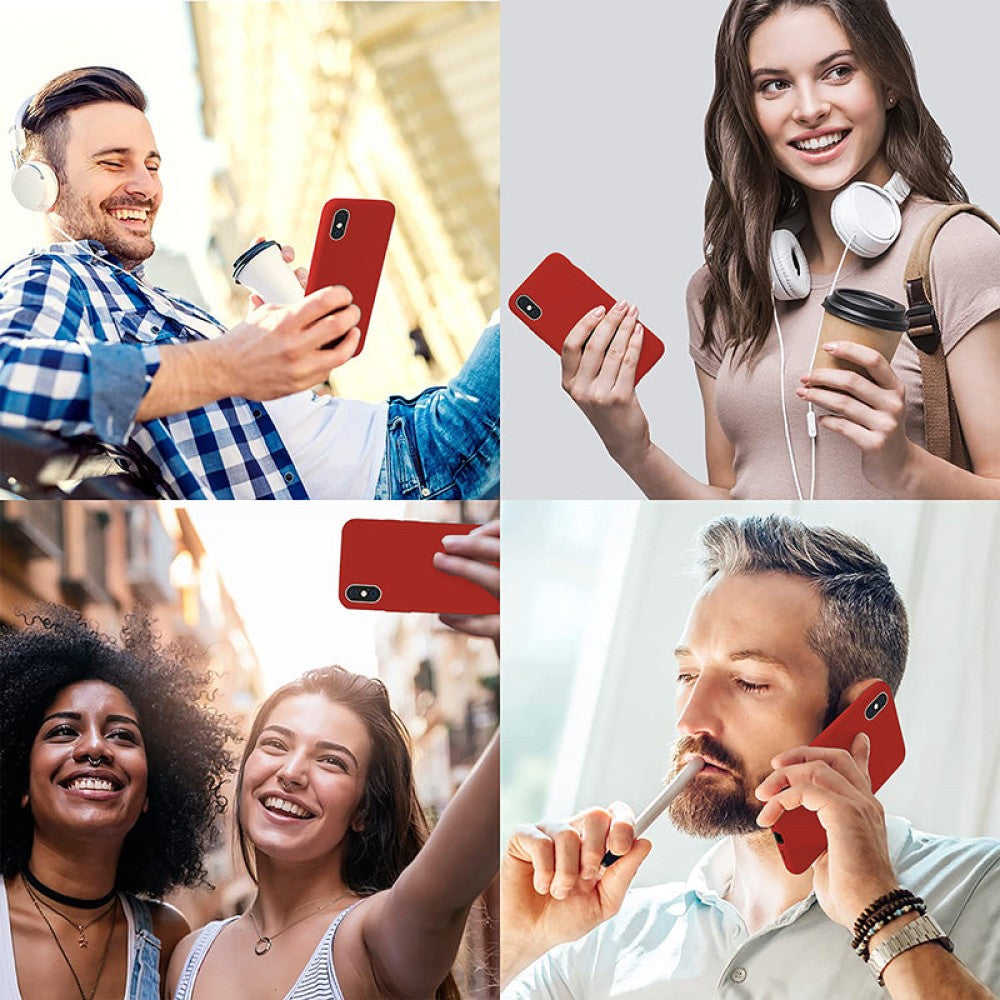 Husa Soft Silicone - iPhone XS Max - Red