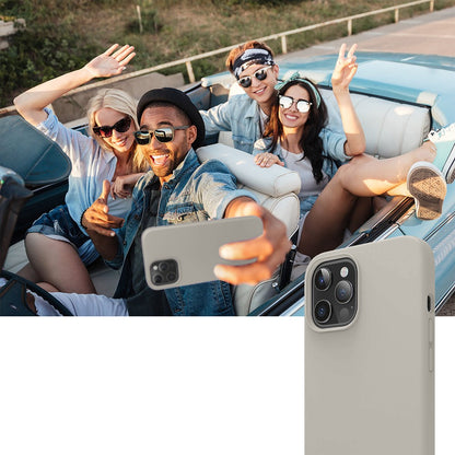 Husa Soft Silicone - iPhone 12/12 Pro - Gray