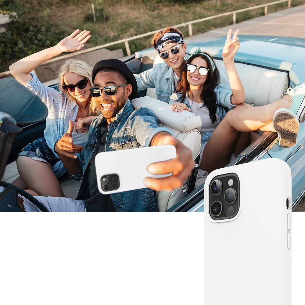 Husa Soft Silicone - iPhone 12/12 Pro - White