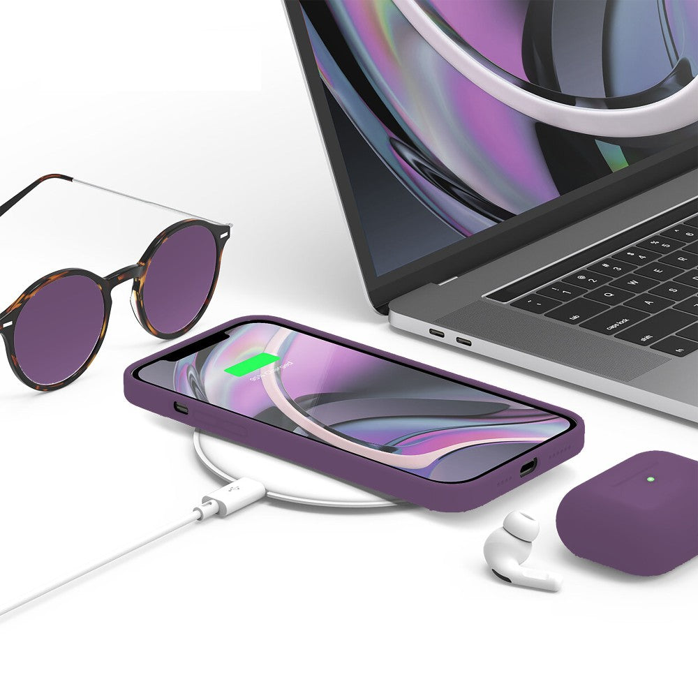 Husa Soft Silicone - iPhone 12 Pro Max - Light Purple