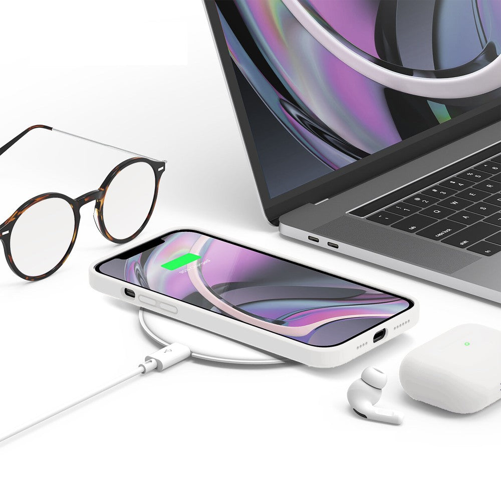 Husa Soft Silicone - iPhone 12 Pro Max - Alb