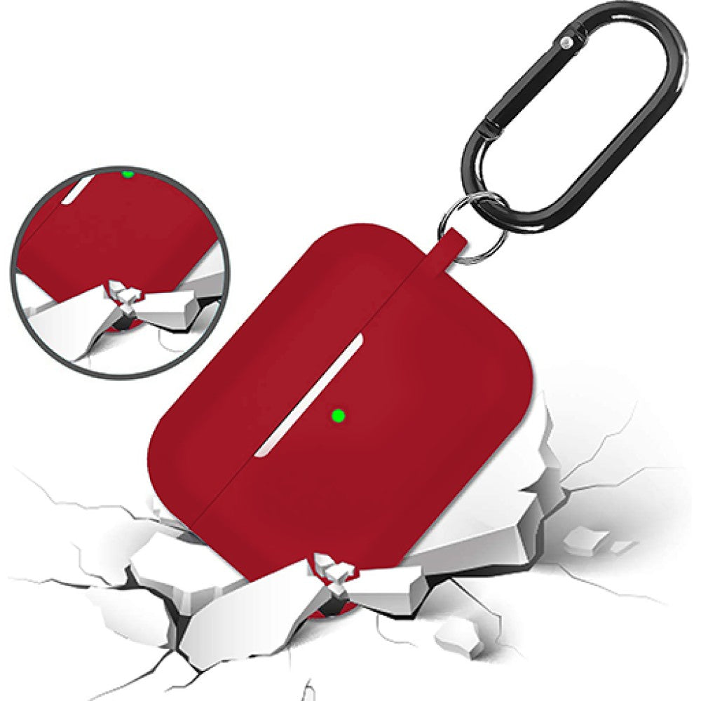 Husa Soft Silicone - AirPods Pro 1/2 - Light Red